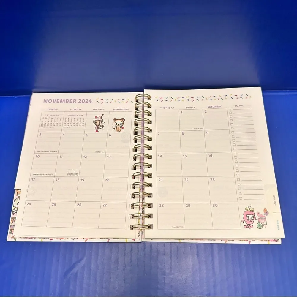 Tokidoki 2025 Planner Donutella and Unicorn